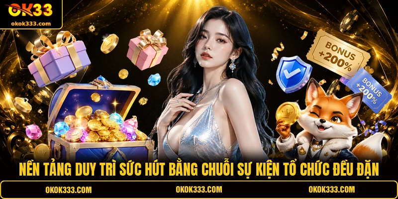 Nền tảng duy trì sức hút bằng chuỗi sự kiện tổ chức đều đặn 
